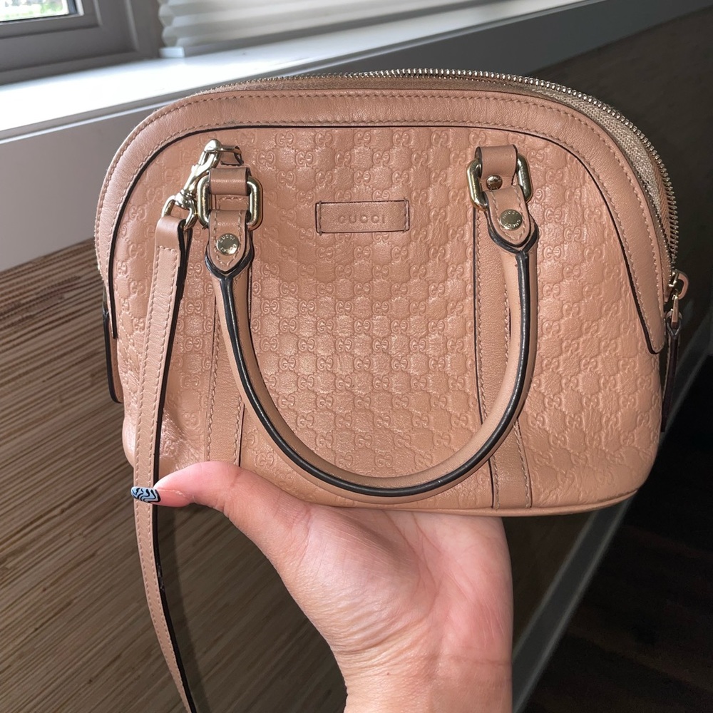 Gucci GG MicroGuccissima Dome Satchel Shoulder Bag - Picture 4 of 5